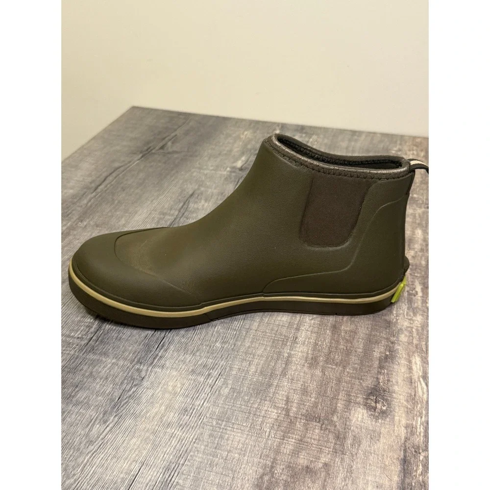 Gator Waders Mens Camp Boots Olive Green Waterproof Rubber Ankle Deck Boots 11